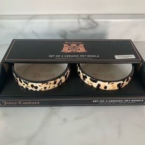 Limited Edition Juicy Couture Ceramic Pet Bowls